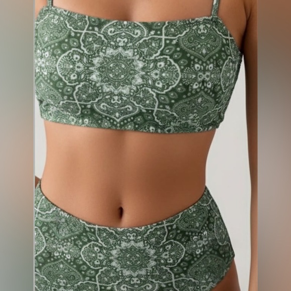 Mandala Print High Waisted Bikini Bathing Suit - Picture 2 of 5